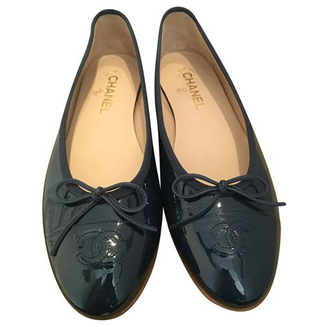 chanel ballerinas blau